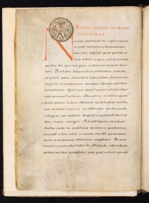 Stadtbibliothek Nürnberg mit dem Wappen des Kirchenpflegers Lukas Friedrich Behaim von Schwarzbach