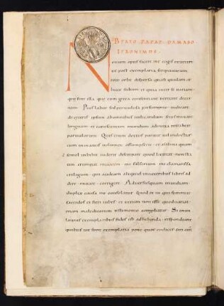 Stadtbibliothek Nürnberg mit dem Wappen des Kirchenpflegers Lukas Friedrich Behaim von Schwarzbach