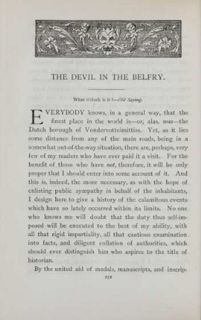 The devil in the belfry