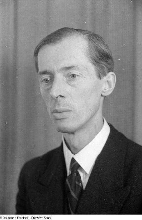 Porträtaufnahmen von Leo Spies, Dirigent der Städtischen Oper Berlin
