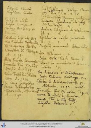 Bibliographische Notizen