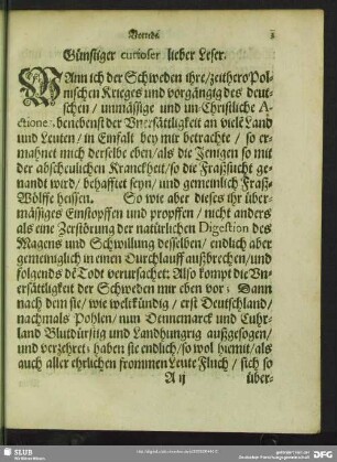 Günstiger curioser lieber Leser