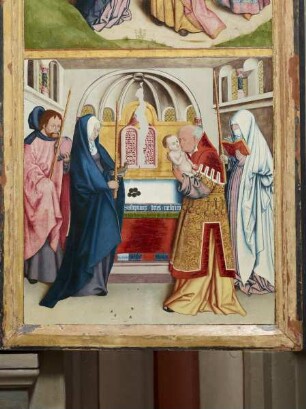 Marienretabel — Die Darbringung im Tempel
