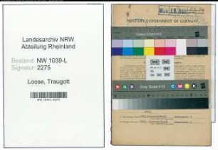 Entnazifizierung Traugott Loose , geb. 18.02.1898 (Lehrer)
