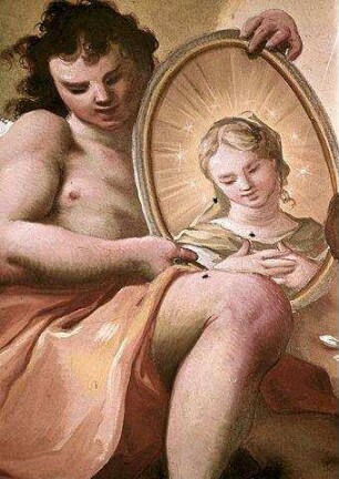 Engel mit dem Bild der Immaculata