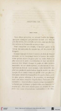 Chapitre XX: Des prix