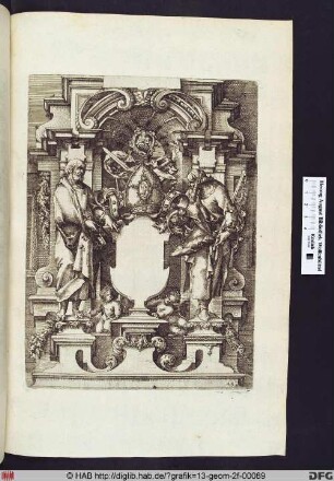 Bischofswappen mit St. Petrus und St. Paulus.