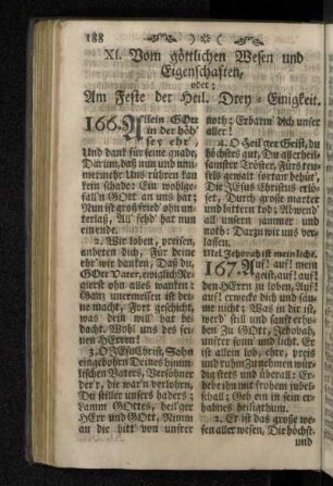 XI. Vom göttlichen Wesen und Eigenschaften, oder: Am Feste der Heil. Drey-Einigkeit.