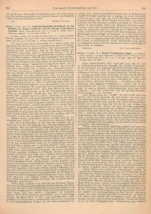 349-350 [Rezension] Bauer, Walter, Griechisch-deutsches Wörterbuch zu den Schriften des Neuen Testaments und der übrigen urchristlichen Literatur