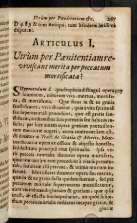 267-277, Supponendum 1. quadruplicia distingui opera ...