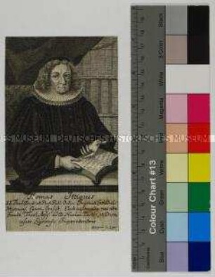 Porträt des lutherischen Theologen Thomas Ittig Superintendent und Konsistorialassessor in Leipzig
