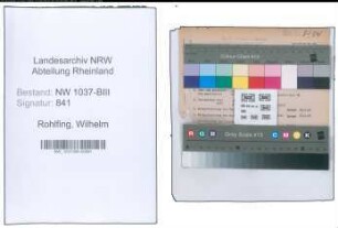Entnazifizierung Wilhelm Rohlfing , geb. 29.06.1892 (Bibliothekar)