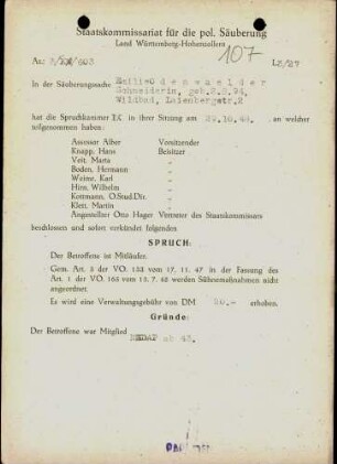 Odenwaelder, Emilie