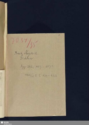107-107a. Heydrich, Moritz