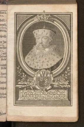 Joachim Friderich Marggr. z. Brand. ...