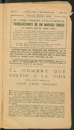 1922006253: El hombre que volvió a la vida