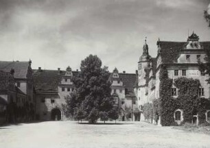 Wermsdorf, Altes Jagdschloss, Hofansicht