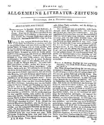 Richter, C. F.: Beyträge zu einer praktischen Fieberlehre. Berlin: Himburg 1795