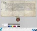 Bischof Veit (II.) von Bamberg trifft mit dem Rat der Stadt Nürnberg die Vereinbarung, dass der im Jahre 1556 über die Erhebung eines vierjährigen Ungeltes von ihren gegenseitigen Hintersassen geschlossene (inserierte) Vertrag noch auf zwei weitere Jahre in Kraft bleiben solle. - Siegler: der Bischof.