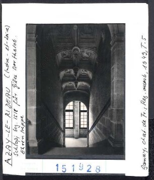 Azay-le-Rideau (Indre et Loire) Schloss, Baubeginn 1518. Ehrentreppe