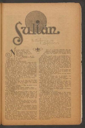 Sultán : Ilustró Juan Alvarez Williams [o Juan Alvarez Lavedia]