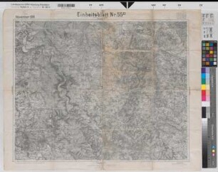 Preußen (Land) Landesaufnahme Einheitsblatt Nr. 55 D Kassel-Göttingen-Osterode 1918 1 : 100 000 56 x 69 Druck Benkhausen