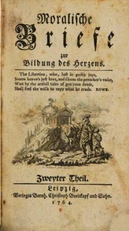 Moralische Briefe zur Bildung des Herzens, Zweyter Theil