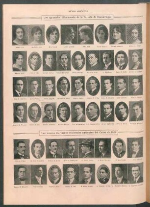 Los nuevos escribanos nacionales egresados del Curso de 1918 [Fotografías]