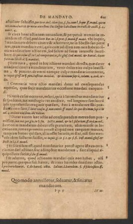 Quomodo annulletur, solvatur, & finiatur mandatum.