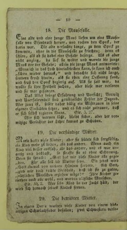 19. Die verständige Mutter