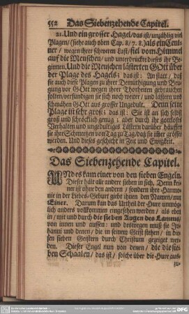 Das Siebenzehende Capitel