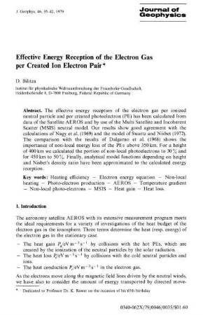 Effective energy reception of the electron gas per created ion electron pair