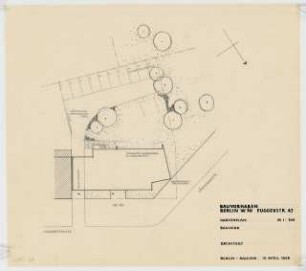Wohnhaus Fuggerstraße 47, Berlin-Schöneberg: Lageplan 1:200