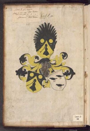 Wappenmalerei: Allianzwappen Sebald Schreyer – Margarethe Kammermeister