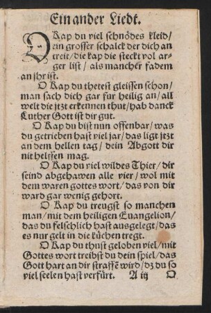 Ein ander Liedt. ||
