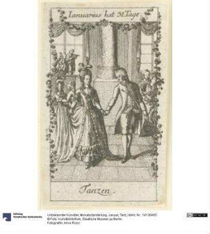 Monatsdarstellung: Januar, Tanz