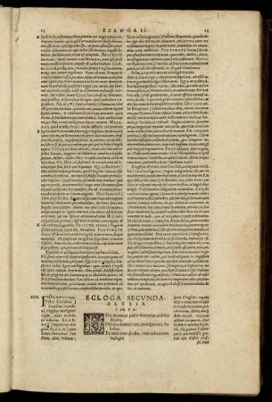 Ecloga Secunda: Alexis. Poeta.