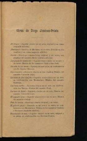 Obras de Diego Jiménez-Prieto