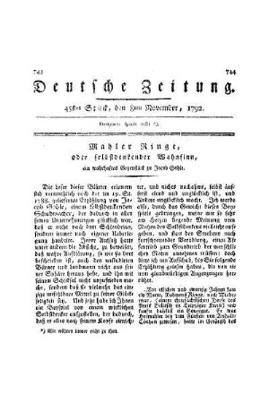 Mahler Ringe, oder selbstdenkender Wahnsinn : ein wahrhaftes Gegenstück zu Jacob Sohle