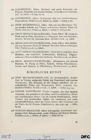 Kirchliche Kunst (Nr. 336-384)