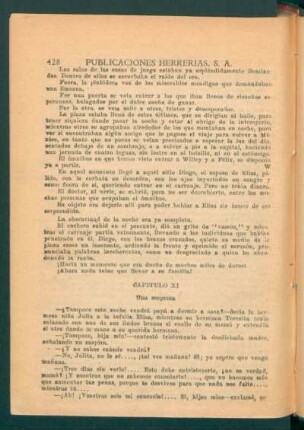 Capítulo XI - Una sorpresa