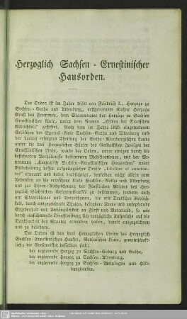 Herzoglich Sachsen-Ernestinischer Hausorden
