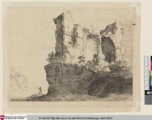 [Ruine der Trofei di Mario; The ruins of the trophies of Marius]