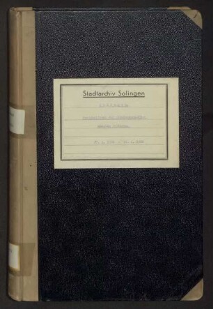 Solingen: Straßenbahnkommission 1908-1920
