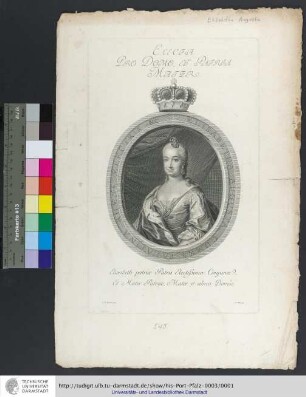 Elisabetha Augusta, Comes Palatina Rheni, Electrix &c.