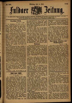 Ausgabe vom Montag, den 04. Juli 1887.