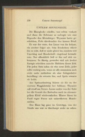 Unterm Sonnensegel