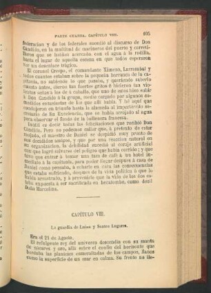 Capítulo VIII. - La guardia de Luian y Santos Lugares.