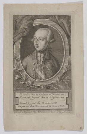 Bildnis des Josephus II., Kaiser des Römisch-Deutschen Reiches