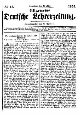 Das nordamerikanische Erziehungs - und Schulwesen : (nach mündlichen und schriftlichen Nachrichten, zum Theil von amerikanischen Lehrern)